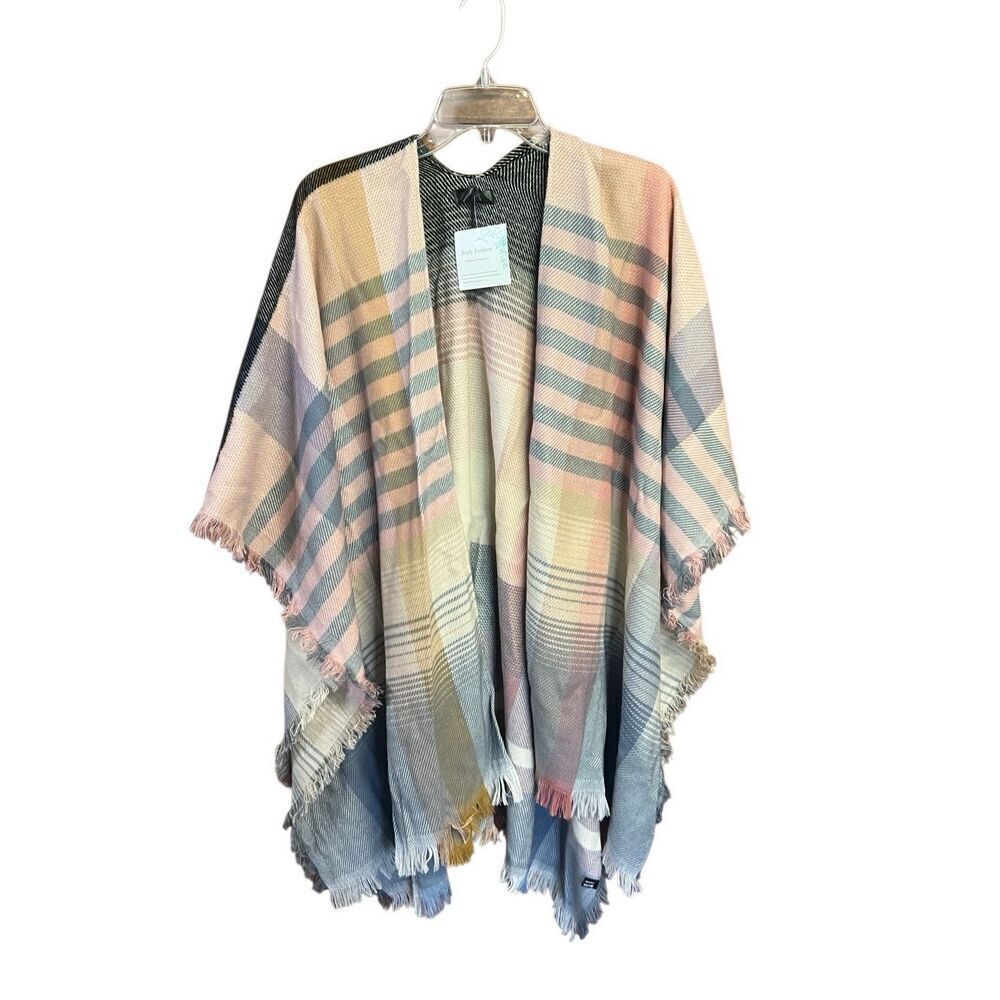 Janice Open kimono poncho SweaterโOne Size NWT